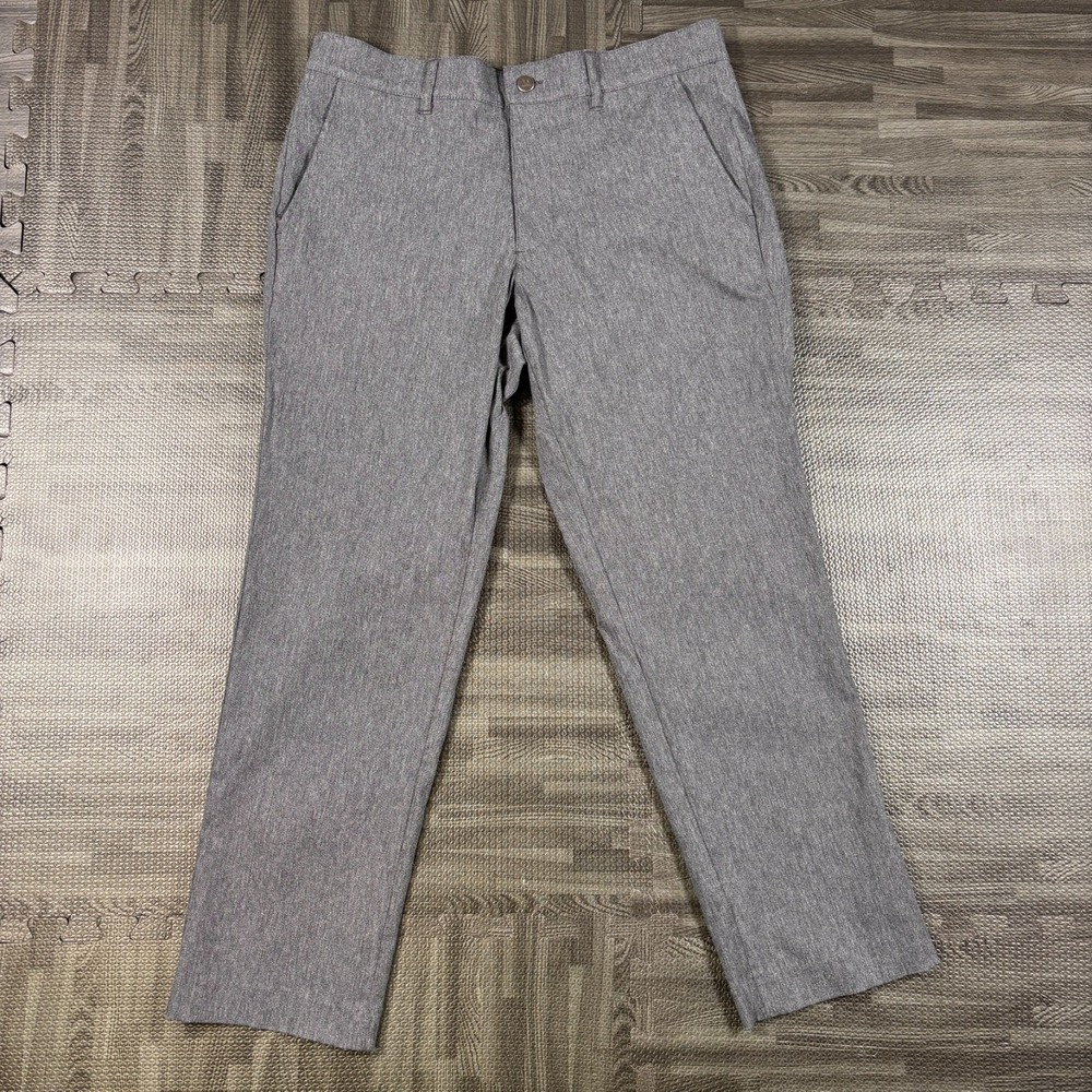 Mizzen + Main Pants Mens 32 (fits 32x27) Gray Performance Chino Stretch USA Made